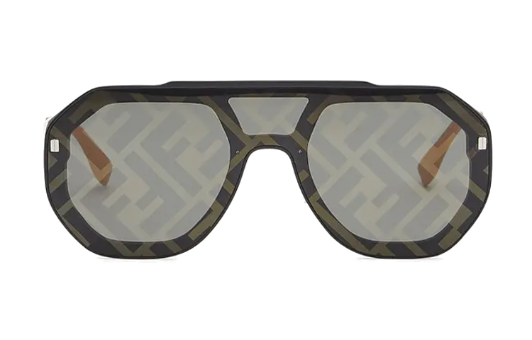 Lookbook FENDI 黃色雙F飛行員墨鏡. FOL514A565F1F6P