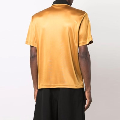 FENDI Yellow Half-Zip Short-Sleeve Polo Shirt FAF641AGJRF08HW Shop FENDI Yellow Half-Zip Short-Sleeve Polo Shirt FAF641AGJRF08HW