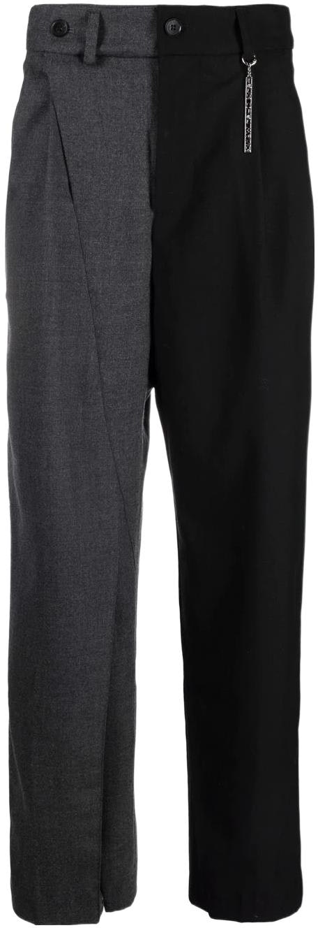 feng-chen-wang-color-block-casual-pants-with-metal-buckle-black-ff-12-tro-501