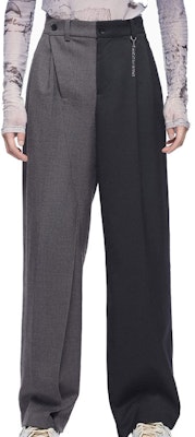 Pantalones Casuales Feng Chen Wang Color-Block con Hebilla de Metal - Negro FF12TRO501 Lookbook Pantalones Casuales Feng Chen Wang Color-Block con Hebilla de Metal - Negro FF12TRO501