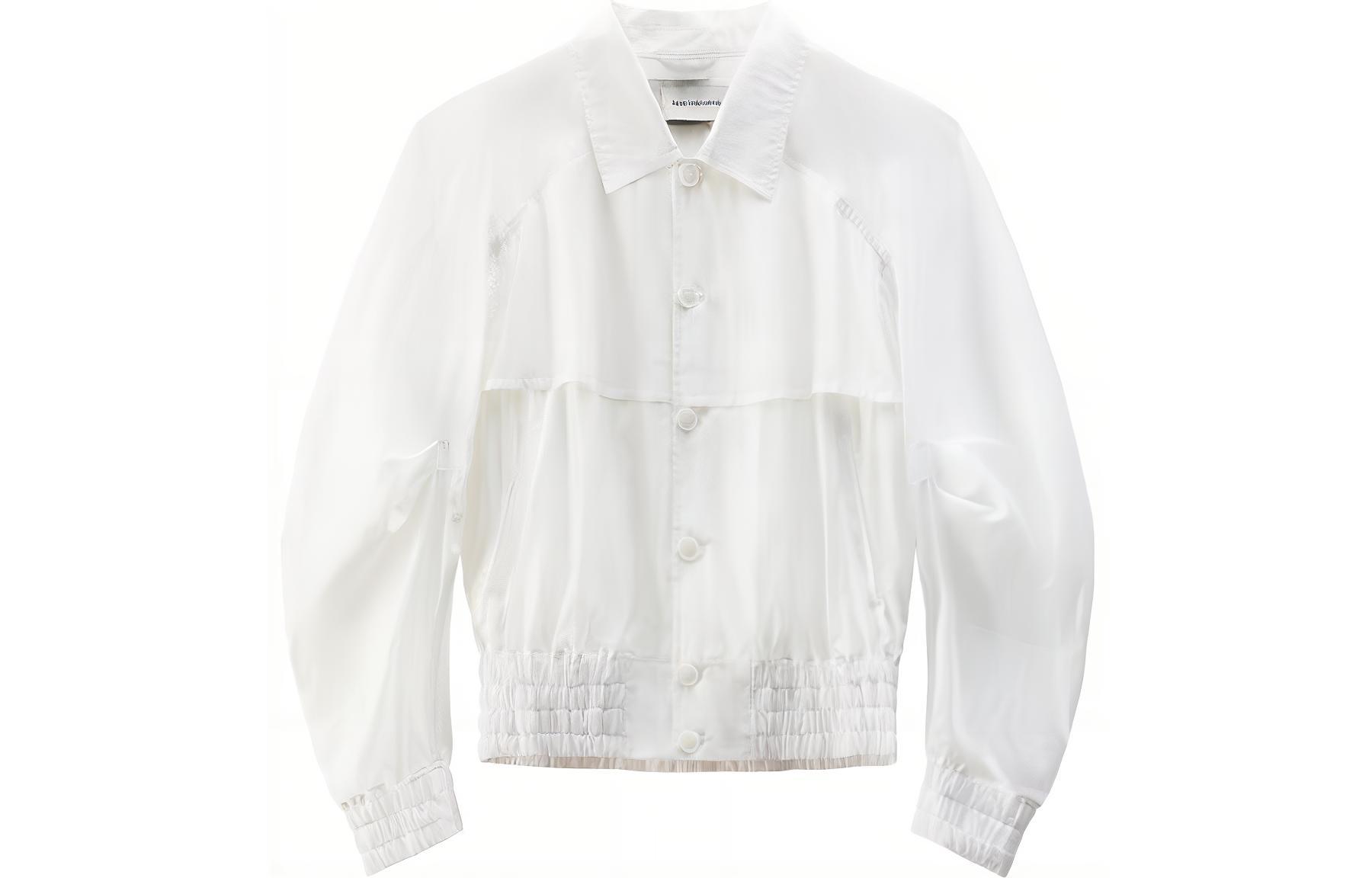 Feng Chen Wang  Transparent Layered Single-Breasted Jacket. FMS13JK17K