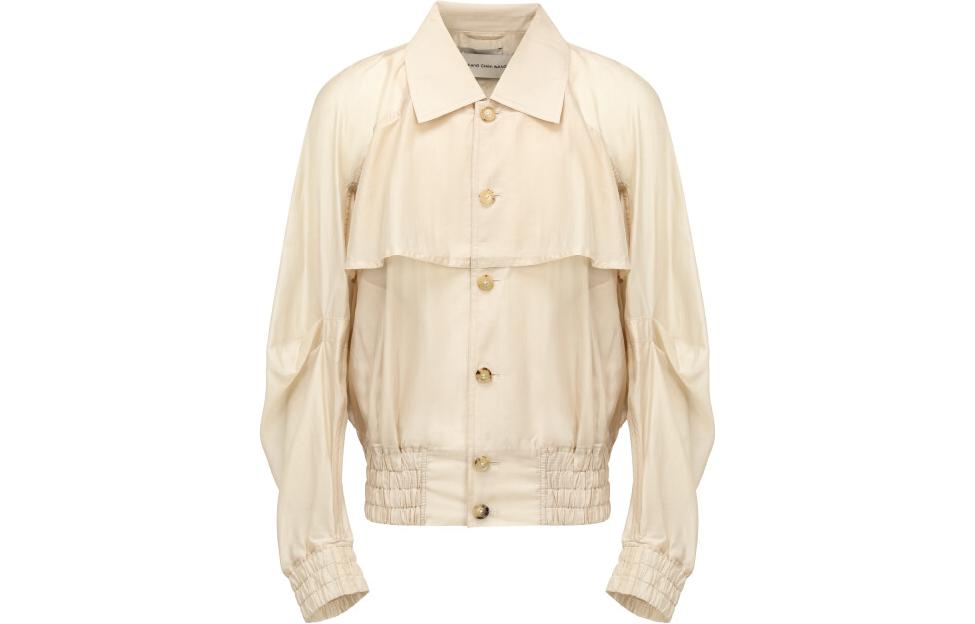 Order Feng Chen Wang Chaqueta Transparente de Capas con Botonadura Sencilla. FMS13JK17K