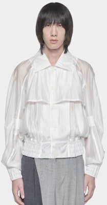 Feng Chen Wang Chaqueta Transparente de Capas con Botonadura Sencilla. FMS13JK17K Shop Feng Chen Wang Chaqueta Transparente de Capas con Botonadura Sencilla. FMS13JK17K