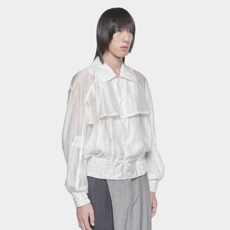 Details for Feng Chen Wang Chaqueta Transparente de Capas con Botonadura Sencilla. FMS13JK17K