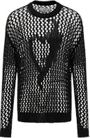 Feng Chen Wang Black Heart Cutout Knit Pullover Unisex Sweater. FUS17KT12B Feng Chen Wang Black Heart Cutout Knit Pullover Unisex Sweater. FUS17KT12B