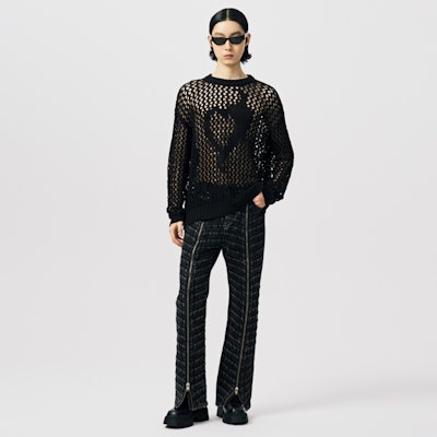 Feng Chen Wang Jersey Unisex Negro con Recortes de Corazón. FUS17KT12B Shop Feng Chen Wang Jersey Unisex Negro con Recortes de Corazón. FUS17KT12B