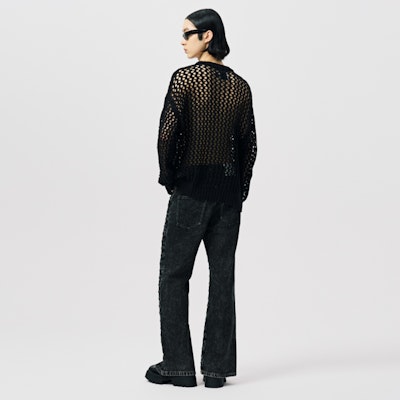 Feng Chen Wang Jersey Unisex Negro con Recortes de Corazón. FUS17KT12B Sizing Feng Chen Wang Jersey Unisex Negro con Recortes de Corazón. FUS17KT12B