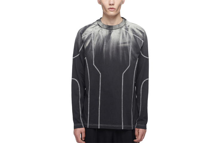 Feng Chen Wang Black Tie-Dye Loose Fit Long-Sleeve Sweatshirt FF10JER1308
