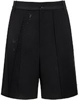 Feng Chen Wang Black Unisex Casual Zipper Straight Shorts Simple Design. FMS17ST05 Feng Chen Wang Black Unisex Casual Zipper Straight Shorts Simple Design. FMS17ST05