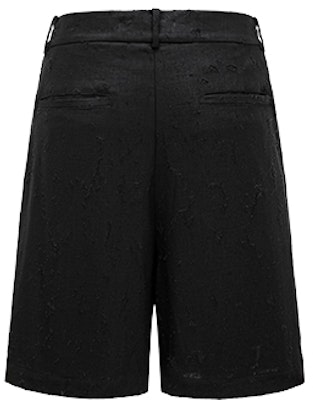Feng Chen Wang Pantalones Cortos Negros Unisex con Cremallera Diseño Simple. FMS17ST05 Lookbook Feng Chen Wang Pantalones Cortos Negros Unisex con Cremallera Diseño Simple. FMS17ST05