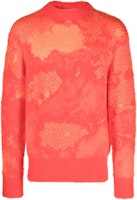 Feng Chen Wang Burnt Effect Jacquard Crewneck Sweater Men. FUF16KT08O Feng Chen Wang Burnt Effect Jacquard Crewneck Sweater Men. FUF16KT08O