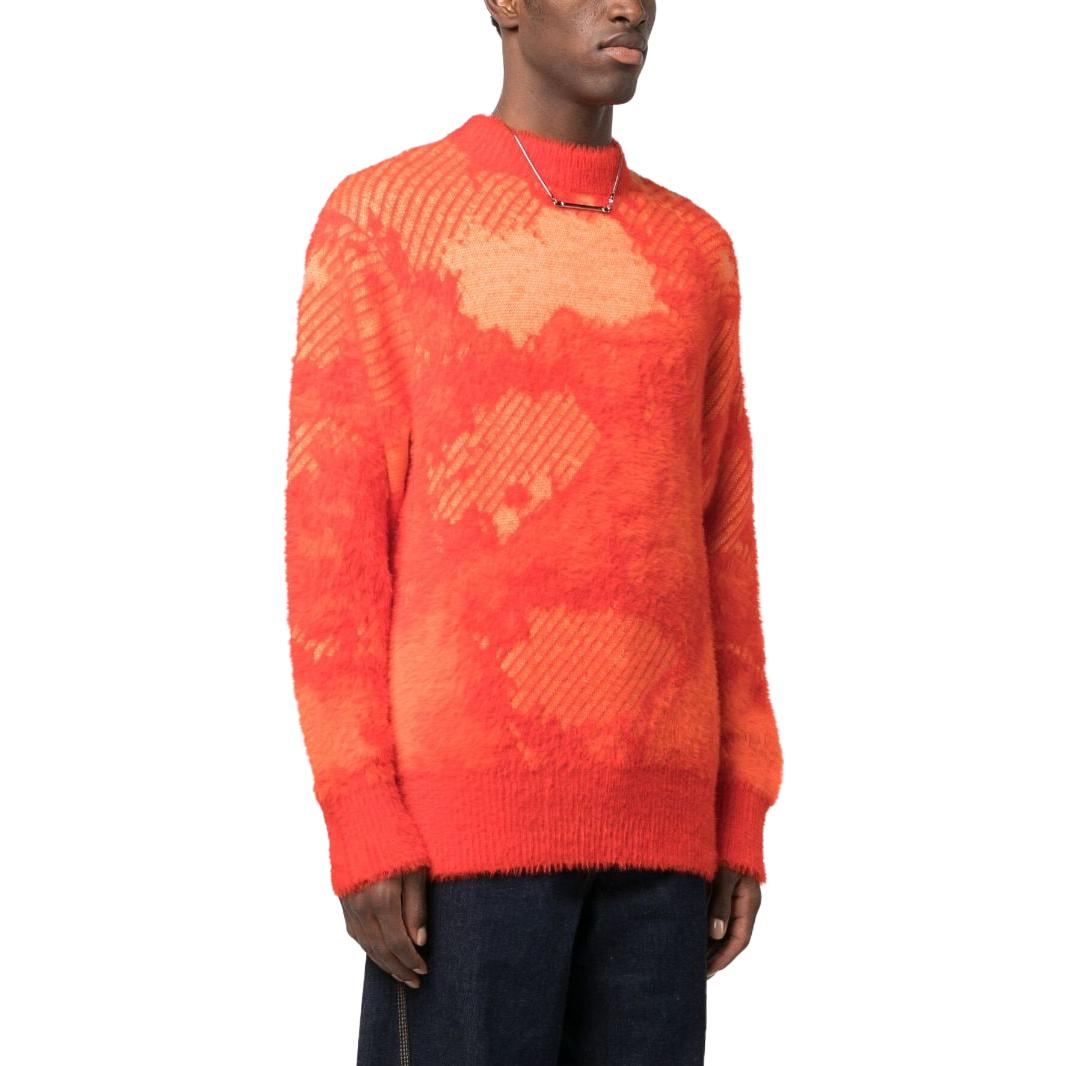 Purchase Suéter Hombre Feng Chen Wang Efecto Quemado Jacquard Cuello Redondo. FUF16KT08O