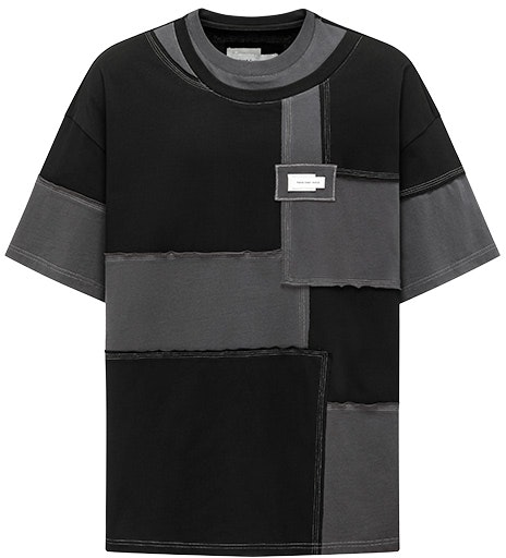 feng-chen-wang-deconstructed-color-block-unisex-black-crewneck-t-shirt-fmf-18-ts-01