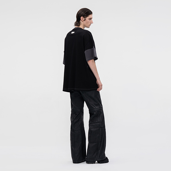 Details for Camiseta Unisex Negra Feng Chen Wang Deconstructed Color-Block FMF18TS01