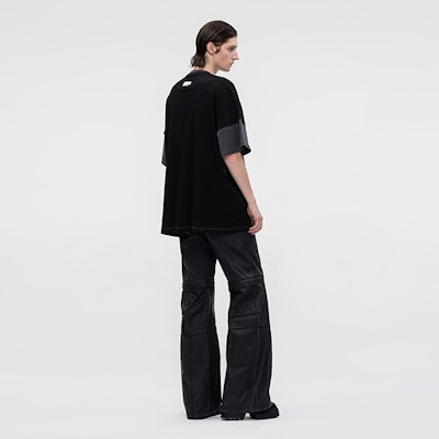 Camiseta Unisex Negra Feng Chen Wang Deconstructed Color-Block FMF18TS01 Details for Camiseta Unisex Negra Feng Chen Wang Deconstructed Color-Block FMF18TS01