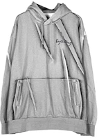 Feng Chen Wang FW21 Artistic Brush Pleated Hoodie Unisex Grey FF12HOO402G Feng Chen Wang FW21 Artistic Brush Pleated Hoodie Unisex Grey FF12HOO402G