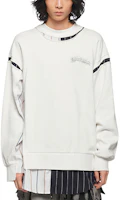 Feng Chen Wang FW21 Deconstructed Crewneck Sweatshirt Unisex White FF12SWE302 Feng Chen Wang FW21 Deconstructed Crewneck Sweatshirt Unisex White FF12SWE302