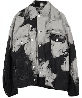 Chaqueta Vaquera Desestructurada Feng Chen Wang FW21 Negro/Gris Hombre. FF12JAC123 Buy Chaqueta Vaquera Desestructurada Feng Chen Wang FW21 Negro/Gris Hombre. FF12JAC123