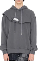 Feng Chen Wang FW22 Deconstructed Patchwork Hoodie Grey FMF14HDO4G Feng Chen Wang FW22 Deconstructed Patchwork Hoodie Grey FMF14HDO4G
