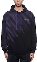 Feng Chen Wang Gradient Logo Embroidered Hoodie Unisex Black Purple FF12HOO405 Feng Chen Wang Gradient Logo Embroidered Hoodie Unisex Black Purple FF12HOO405