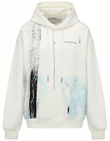 Feng Chen Wang Oversized White Hoodie FMS13HD01 Feng Chen Wang Oversized White Hoodie FMS13HD01