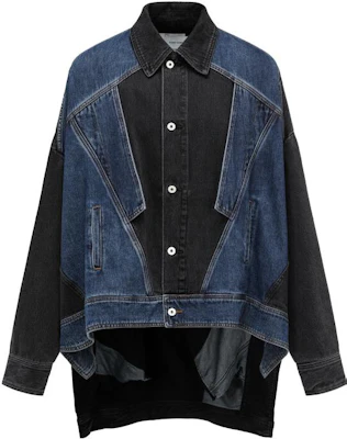 Feng Chen Wang Patchwork Oversized Denim Jacket Men’s Blue/Black FMF16JK09 Buy Feng Chen Wang Patchwork Oversized Denim Jacket Men’s Blue/Black FMF16JK09