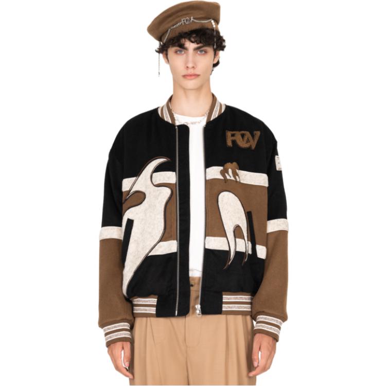 Lookbook Chaqueta de béisbol unisex Feng Chen Wang Phoenix bordada. FUF14JK16