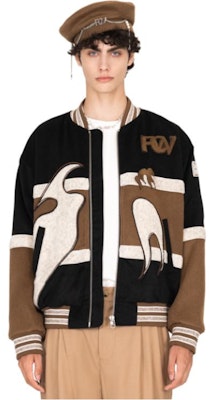 Chaqueta de béisbol unisex Feng Chen Wang Phoenix bordada. FUF14JK16 Lookbook Chaqueta de béisbol unisex Feng Chen Wang Phoenix bordada. FUF14JK16