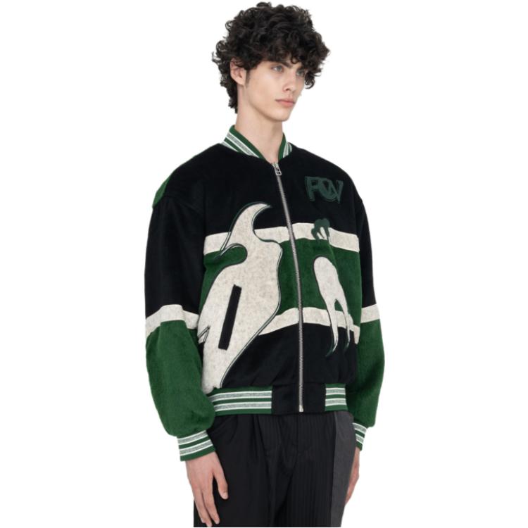 Purchase Chaqueta de béisbol unisex Feng Chen Wang Phoenix bordada. FUF14JK16