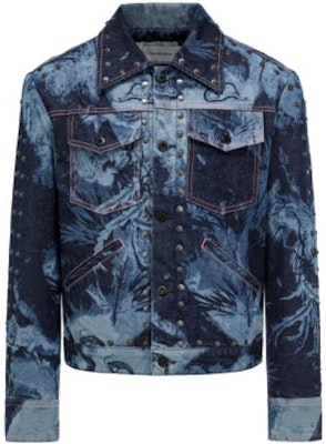 Chaqueta Vaquera Unisex Azul Marino Feng Chen Wang con Estampado Fénix y Tachuelas. FUF16JK06 Buy Chaqueta Vaquera Unisex Azul Marino Feng Chen Wang con Estampado Fénix y Tachuelas. FUF16JK06