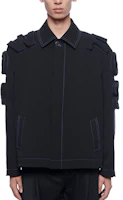 Feng Chen Wang SS22 3D Embroidered Letter Black Jacket FS13JAC110 Feng Chen Wang SS22 3D Embroidered Letter Black Jacket FS13JAC110