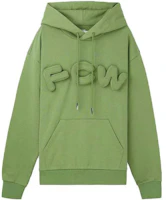 Feng Chen Wang SS22 3D FCW Logo Solid Green Hoodie for Men FMS13HD05G Feng Chen Wang SS22 3D FCW Logo Solid Green Hoodie for Men FMS13HD05G