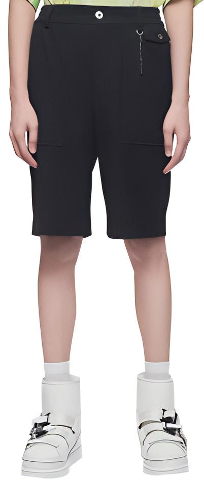 feng-chen-wang-ss-22-black-deconstructed-patchwork-shorts-fs-13-sho-603