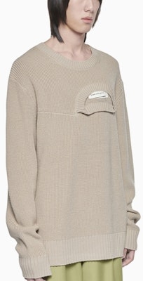 Suéter de Lana Caqui con Cuello Doble Desestructurado Feng Chen Wang SS22. FMS13KT01 Purchase Suéter de Lana Caqui con Cuello Doble Desestructurado Feng Chen Wang SS22. FMS13KT01