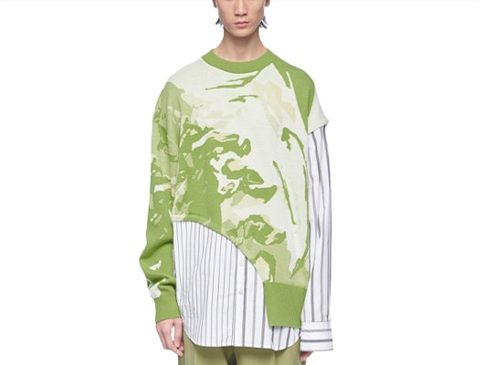 Jersey de Lana FENG CHEN WANG SS22 Colorblock Manga Larga Pullover. FMS13KT04G Order Jersey de Lana FENG CHEN WANG SS22 Colorblock Manga Larga Pullover. FMS13KT04G