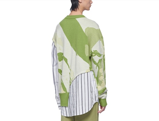 Jersey de Lana FENG CHEN WANG SS22 Colorblock Manga Larga Pullover. FMS13KT04G Lookbook Jersey de Lana FENG CHEN WANG SS22 Colorblock Manga Larga Pullover. FMS13KT04G