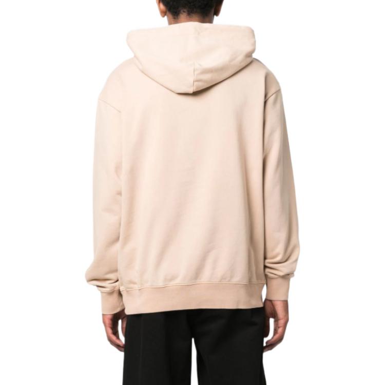 Shop 馮晨汪 SS22 米色層次感刺繡Logo連帽衫 男款 FMF14HD04