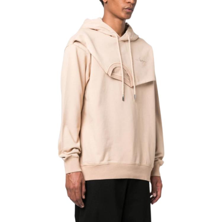Purchase 馮晨汪 SS22 米色層次感刺繡Logo連帽衫 男款 FMF14HD04