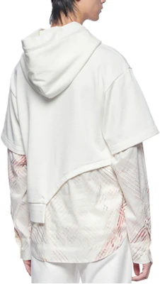 Feng Chen Wang SS22 拼接解構設計連帽衫 白色 男款 FS13HOO401 Lookbook Feng Chen Wang SS22 拼接解構設計連帽衫 白色 男款 FS13HOO401