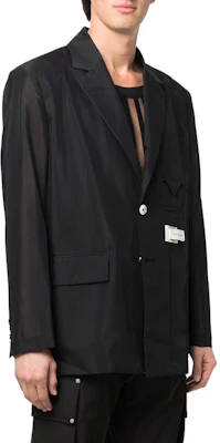 冯晨望 SS22 黑色男士复古宽松单排扣西装外套 FS13JAC104 Purchase 冯晨望 SS22 黑色男士复古宽松单排扣西装外套 FS13JAC104