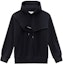 Order Sudadera con capucha negra Feng Chen Wang SS22 doble cuello para hombre. FMS13HD08