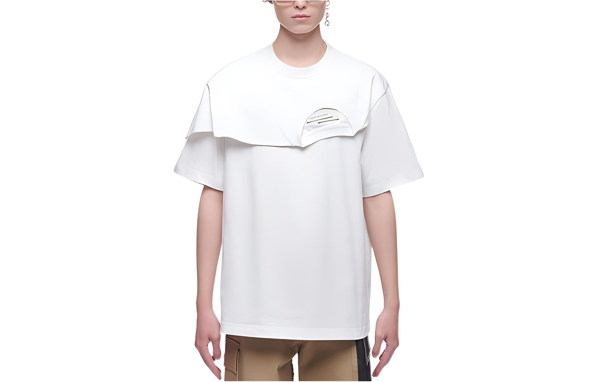 FENG CHEN WANG SS22 Unisex White Crewneck Short Sleeve T-Shirt. FF12TSH715W