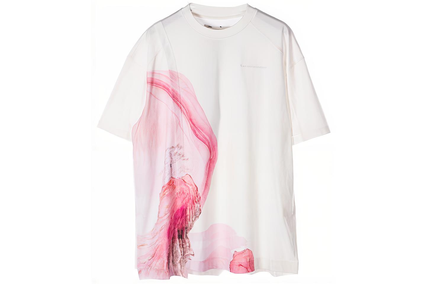 Order Camiseta Manga Corta Acuarela FENG CHEN WANG SS22 Blanca para Hombre. FMS13TS09