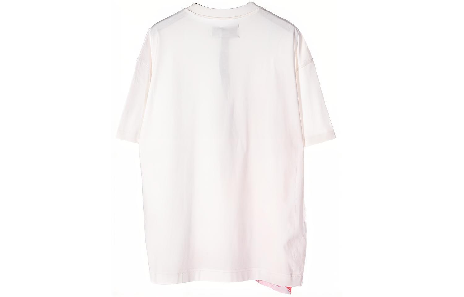 Lookbook Camiseta Manga Corta Acuarela FENG CHEN WANG SS22 Blanca para Hombre. FMS13TS09