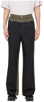 Pantalones Rectos Tricolor Deconstruidos FENG CHEN WANG SS23 Caqui/Negro/Verde Hombre FMS15TR08 Order Pantalones Rectos Tricolor Deconstruidos FENG CHEN WANG SS23 Caqui/Negro/Verde Hombre FMS15TR08