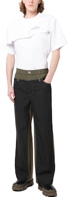 Pantalones Rectos Tricolor Deconstruidos FENG CHEN WANG SS23 Caqui/Negro/Verde Hombre FMS15TR08 Details for Pantalones Rectos Tricolor Deconstruidos FENG CHEN WANG SS23 Caqui/Negro/Verde Hombre FMS15TR08