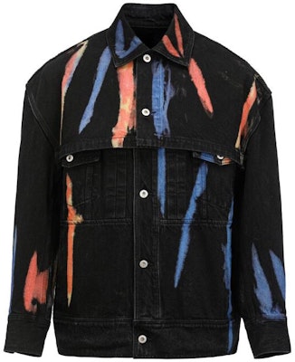 Chaqueta Negra Hombre Feng Chen Wang SS23 Tie-Dye Graffiti Casual. FMF14JK20 Order Chaqueta Negra Hombre Feng Chen Wang SS23 Tie-Dye Graffiti Casual. FMF14JK20