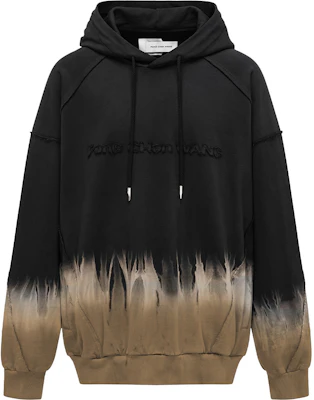 Feng Chen Wang Tea Dye Washed Hoodie Unisex Black FUF18HD01 Buy Feng Chen Wang Tea Dye Washed Hoodie Unisex Black FUF18HD01