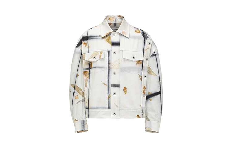 Feng Chen Wang Unisex Black Tie-Dye Oversized Workwear Jacket. FUS17JK25