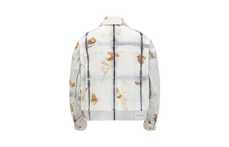 Lookbook Chaqueta Unisex Negra Tie-Dye Oversized Feng Chen Wang Trabajo. FUS17JK25